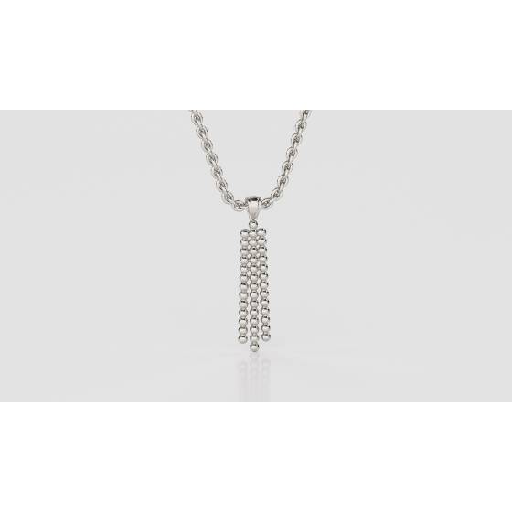 Elegant Round Diamond Designer Pendant