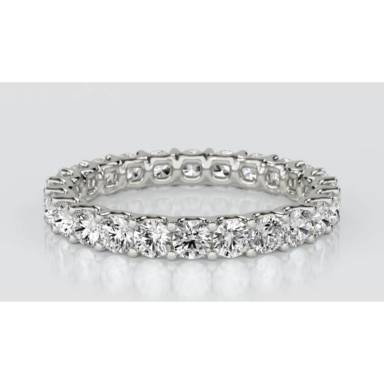Round Full Diamond Eternity Ring