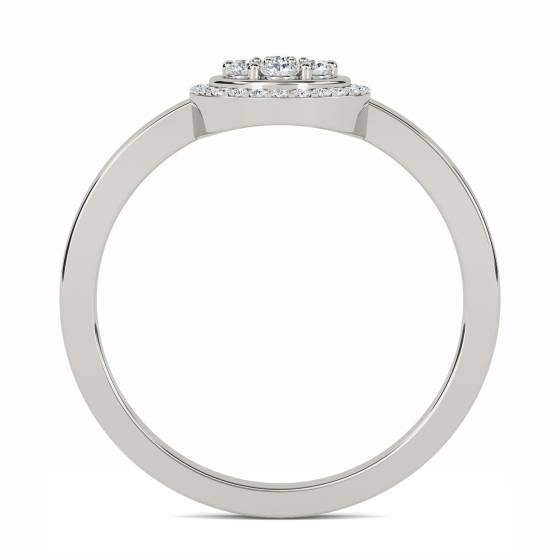 0.50ct Elegant Round Diamond Cluster Ring