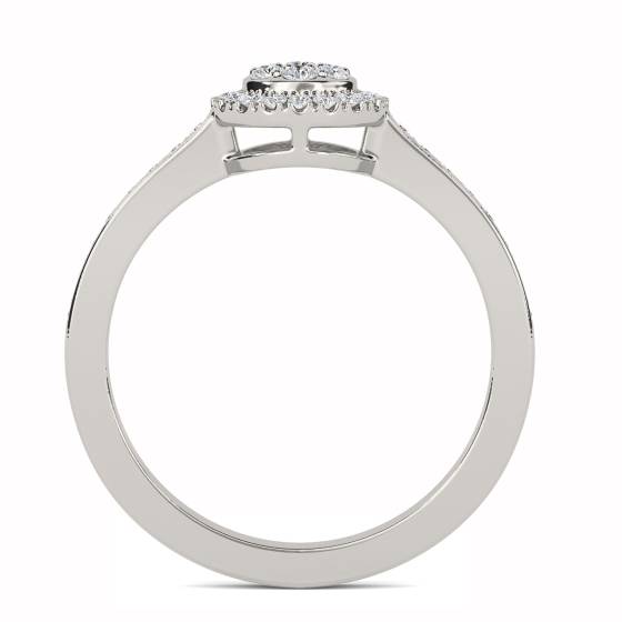 0.50ct Elegant Round Diamond Cluster Ring