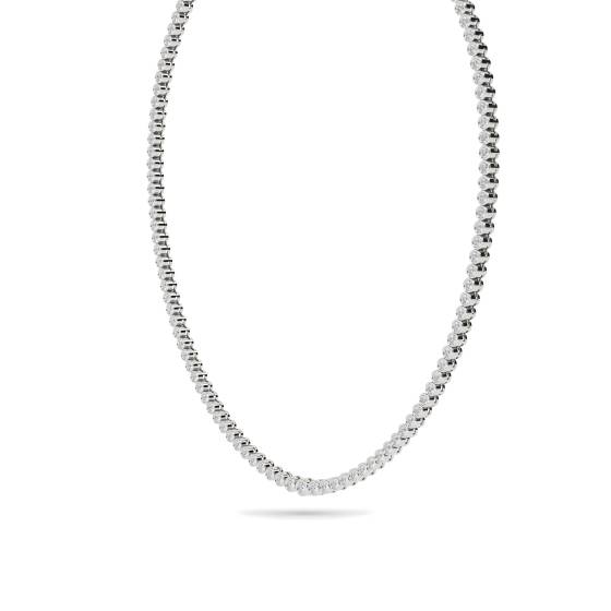 Bezel Set Tennis Necklace