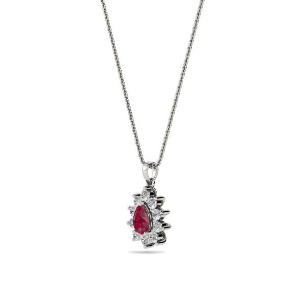 Ruby and Diamond Pendant