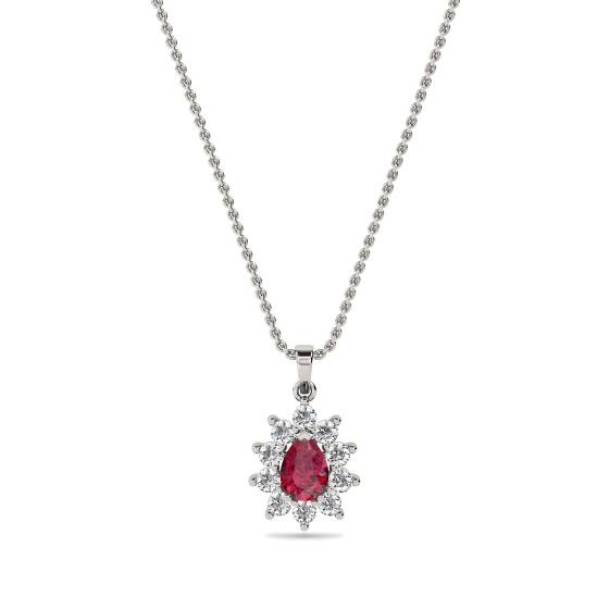 Ruby and Diamond Pendant