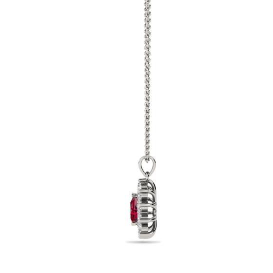 Ruby and Diamond Pendant