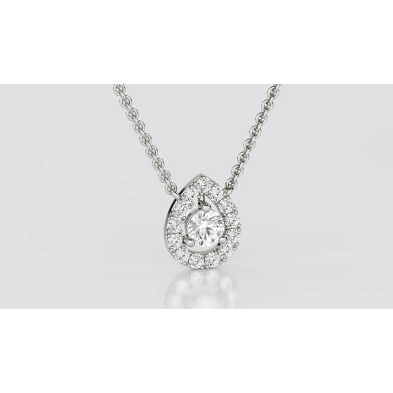 0.30ct Cluster Round Diamond Designer Pendant
