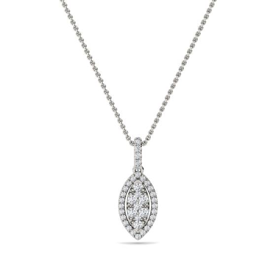 0.50ct Cluster Round Diamond Designer Pendant