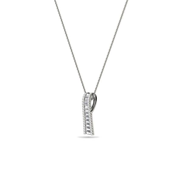 Classic Round Diamond Journey Pendant