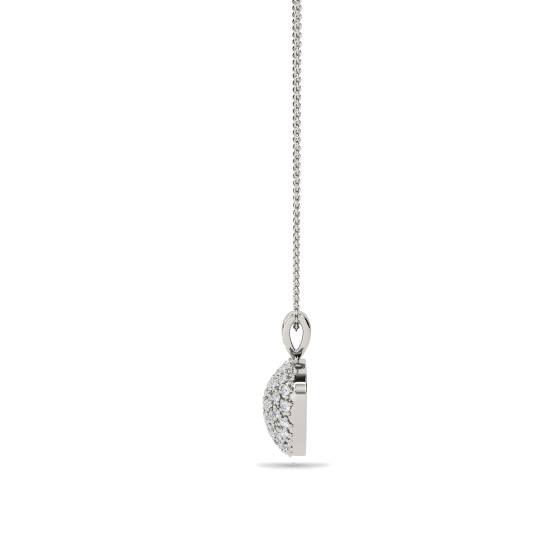 0.20ct Classic Round Diamond Heart Pendant