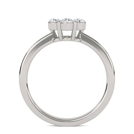 0.40ct Elegant Round Diamond Cluster Ring
