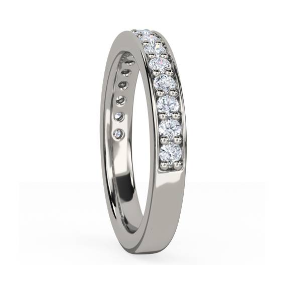 Round Diamond Pave Set Eternity Ring