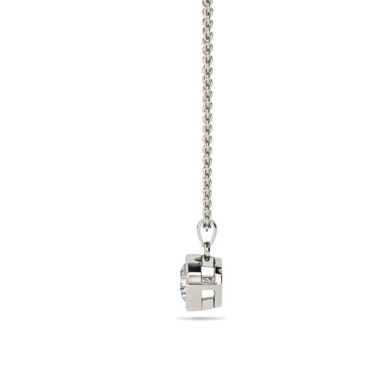 Classic Round Diamond Solitaire Pendant