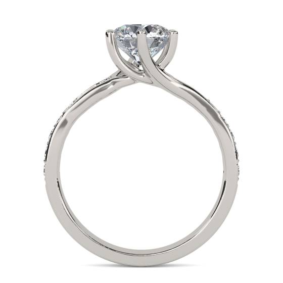 Shoulder Set Diamond Engagement Ring
