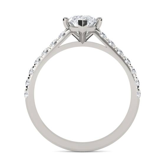 Marquise Diamond Shoulder Set Ring