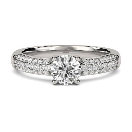 Unique Vintage Round Diamond Ring