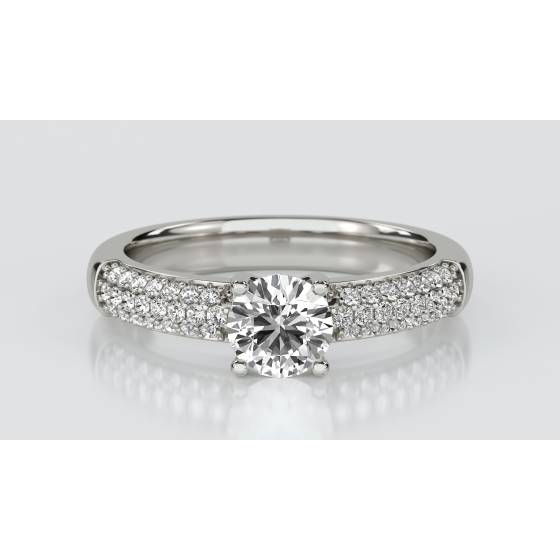 Unique Vintage Round Diamond Ring