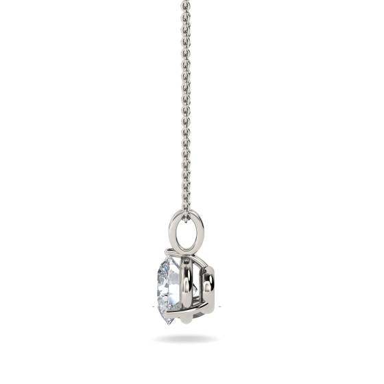 Elegant Round Diamond Soitaire Pendant