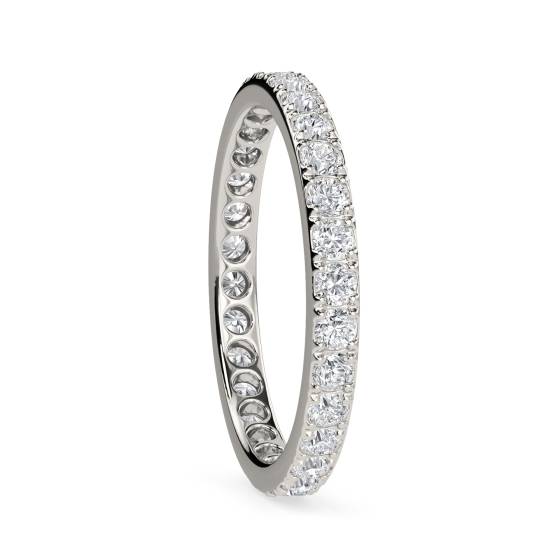 3mm Elegant Round Diamond Full Eternity Ring