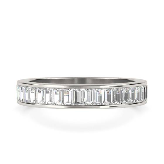 1.50ct VS/E-F Baguette Natural Diamond Full Eternity Ring