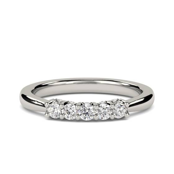 0.25ct VS/E-F Round Natural Diamond Eternity Ring