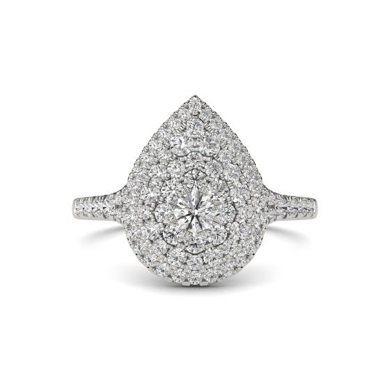 Round Diamond Cluster Ring