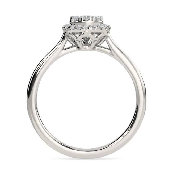 0.50ct Elegant Round Diamond Cluster Ring
