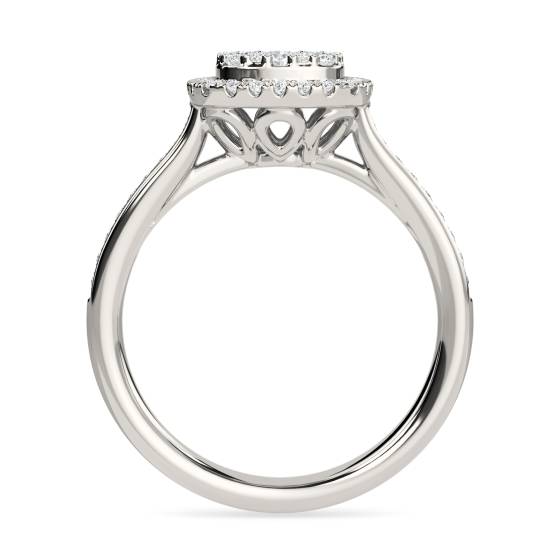 0.50ct Elegant Round Diamond Cluster Ring