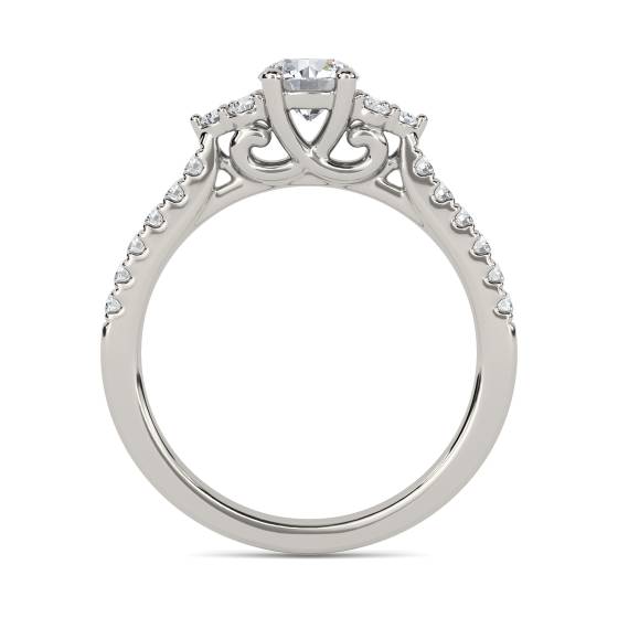0.80ct SI/H Round Diamond Cluster Ring