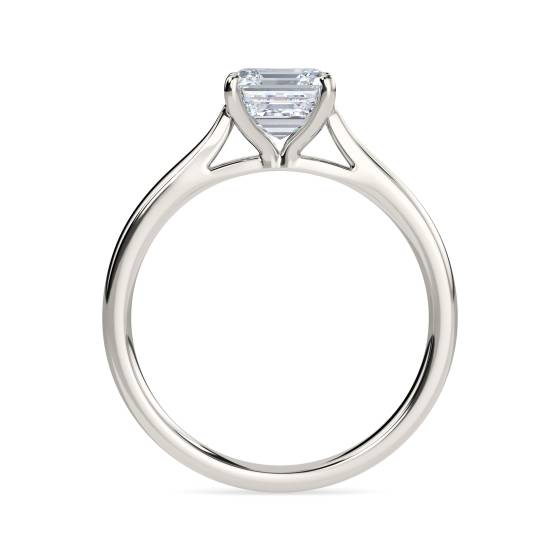 Asscher Diamond Engagement Ring