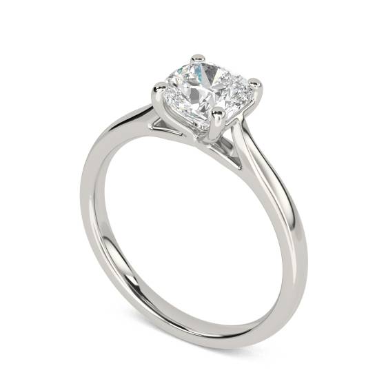 Cushion Diamond Engagement Ring