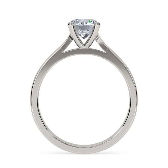 1.05ct SI1/J Round Natural Diamond Solitaire Ring
