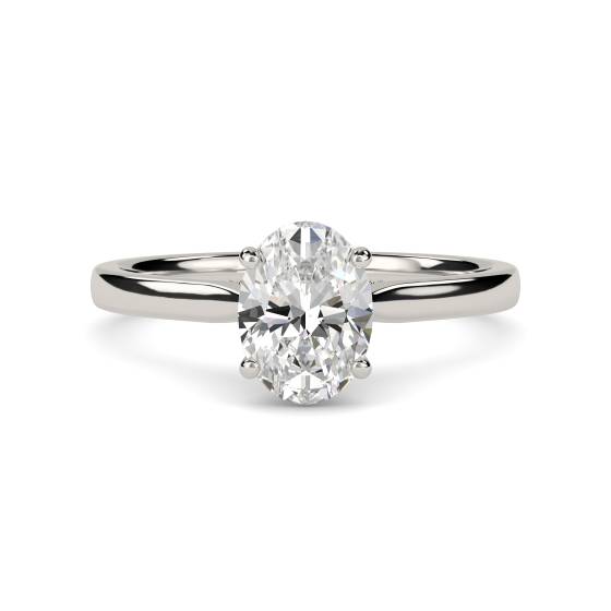 Oval Diamond Engagement Ring