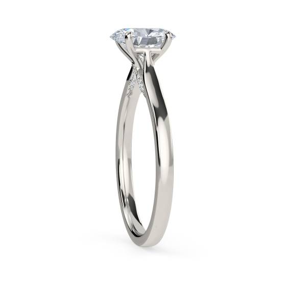 Oval Diamond Engagement Ring