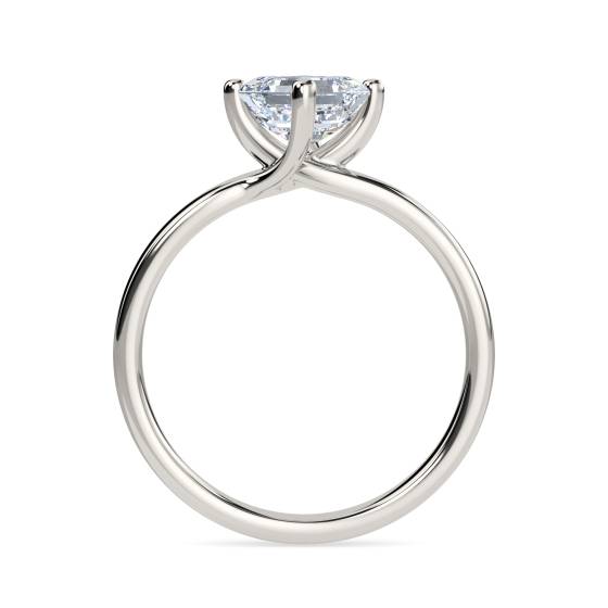 Asscher Diamond Engagement Ring