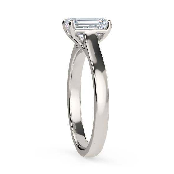 Emerald Diamond Engagement Ring