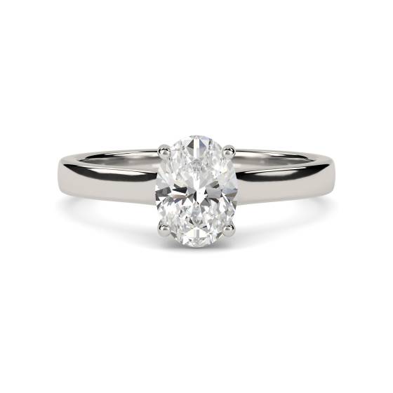 Oval Diamond Engagement Ring