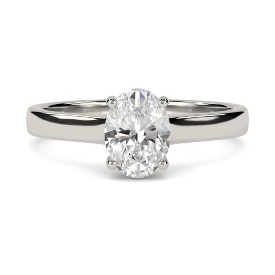 Oval Diamond Engagement Ring