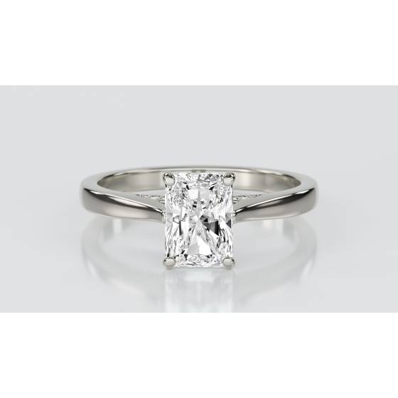 Elegant Radiant Diamond Engagement Ring