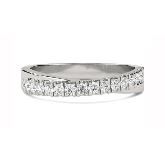 2.5mm Shaped Diamond Wedding Ring