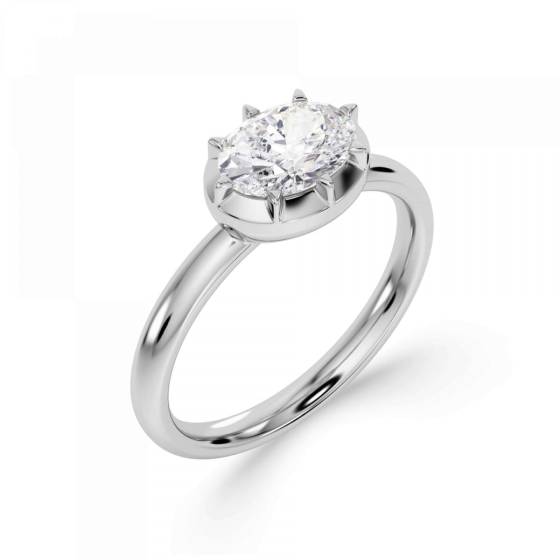 Oval Diamond Engagement Ring