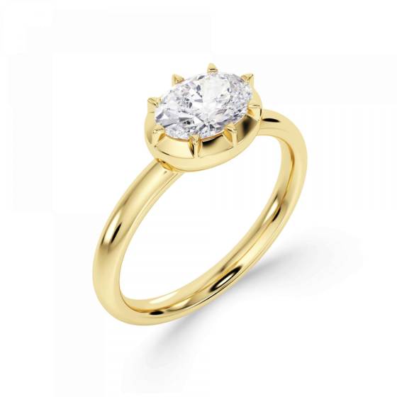 Oval Diamond Engagement Ring