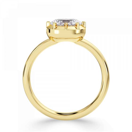 Oval Diamond Engagement Ring