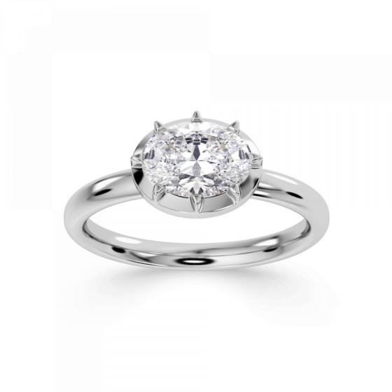 Oval Diamond Engagement Ring