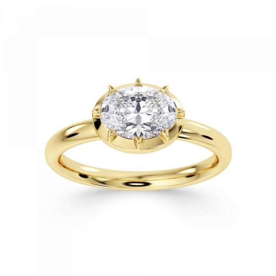 Oval Diamond Engagement Ring