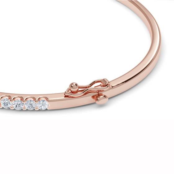 1.00ct VS/E-F Elegant Round Diamond Set Bangle