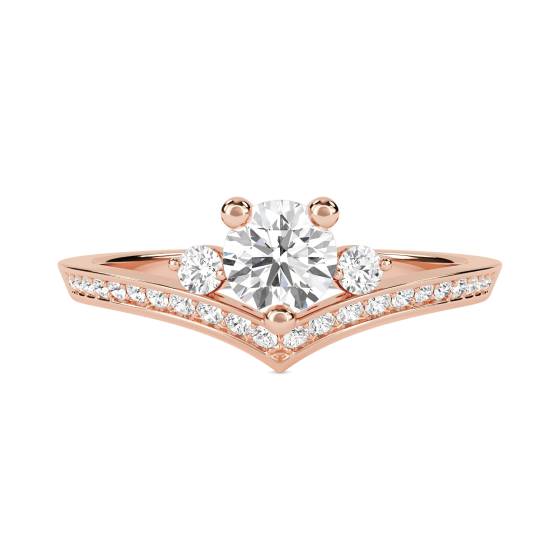 Modern Round Diamond Designer Ring