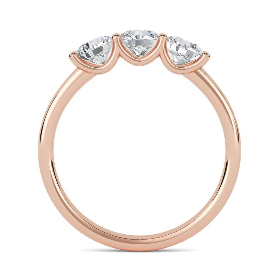 Traditional Round Diamond Trilogy Ring