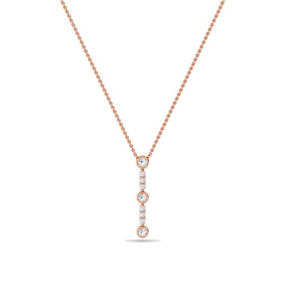 Elegant Round Diamond Trilogy Pendant