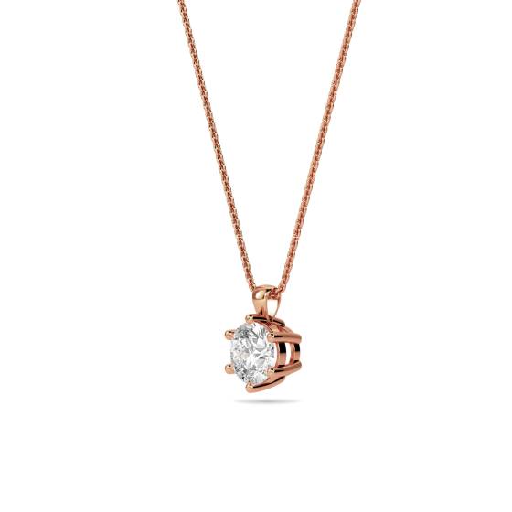 Classic Round Diamond Pendant