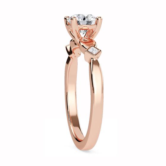 Round and Princess Diamond Designer Ring