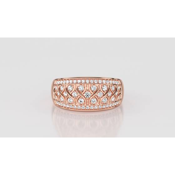 12.5mm Designer Cluster Dress Ring